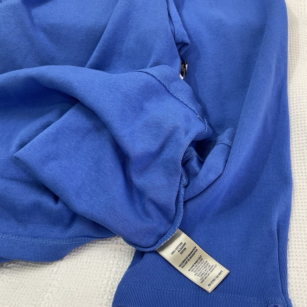 NWT Rafaela‎ Women's V-Neck 3/4 Sleeve Blue Blouse Pullover Size XXL - Picture 4 of 5